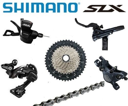 Shimano SLX M7000 1×11 11-Speed MTB Groupset RD-M8000 11-40T-46T W/M7100 Brake
