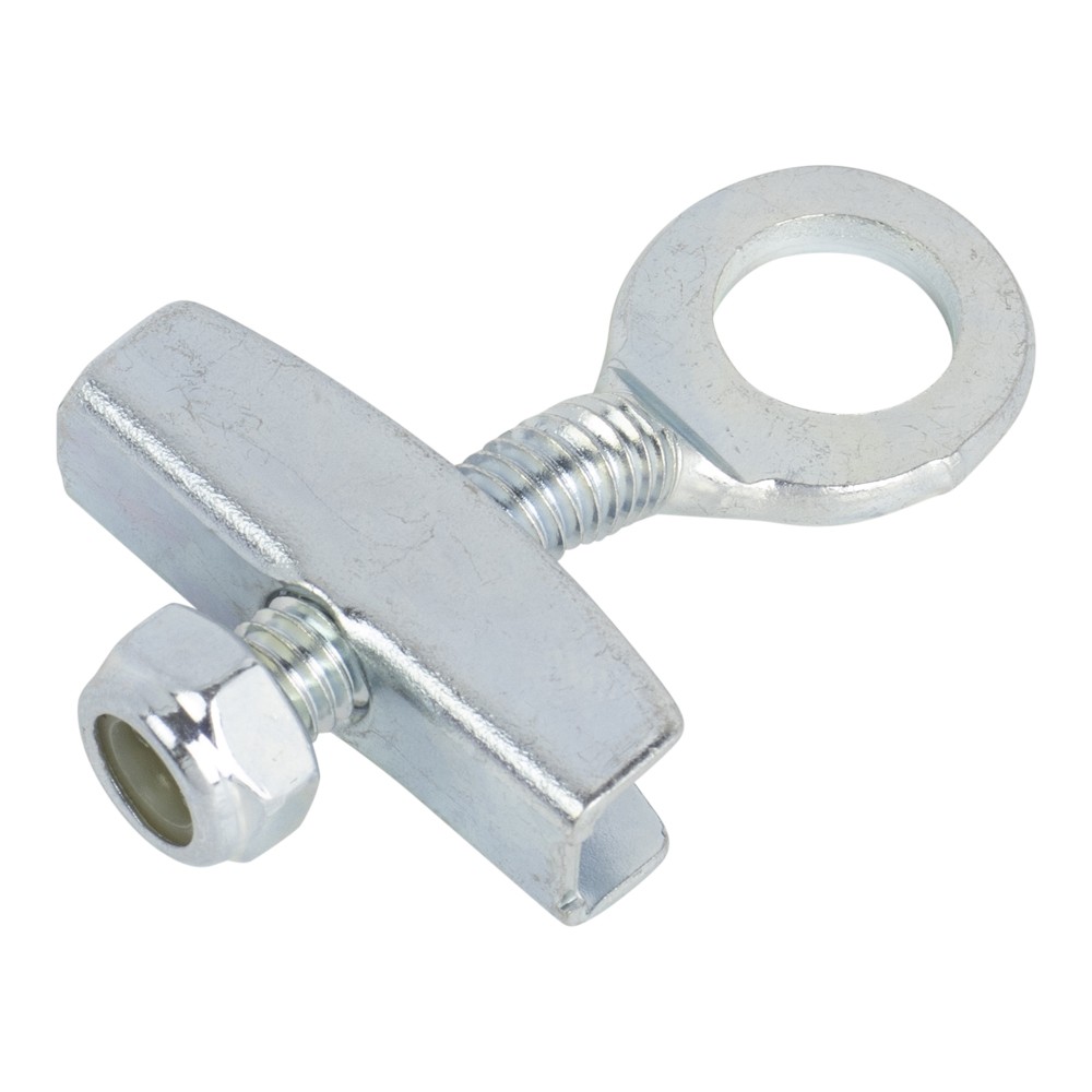 Chain Tensioner Adjuster BMX Fixed Gear Single Speed Bike Track Bicycle, Chrome