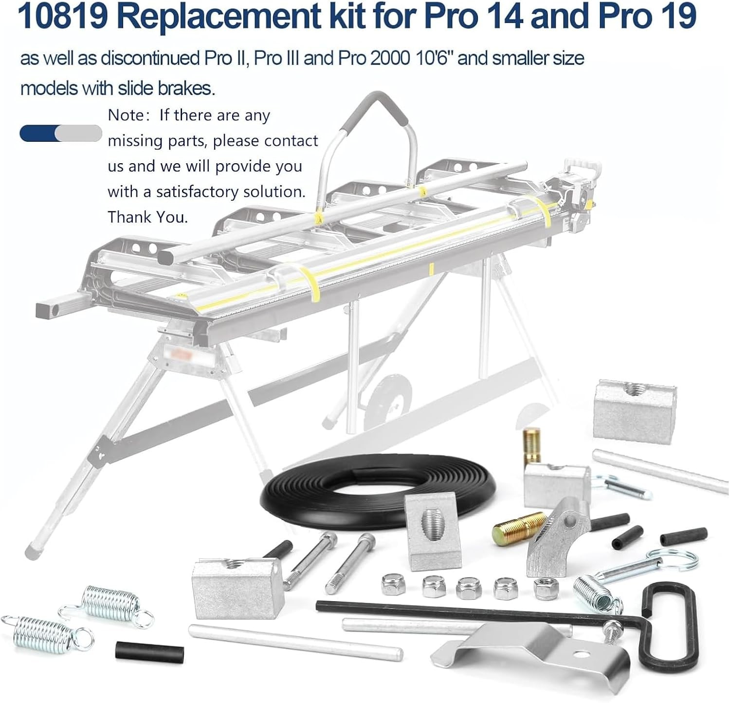 10819 Brake Tune Up Kit Replacement Parts for Pro 14 19 II III 2000 10ft 6in Kit