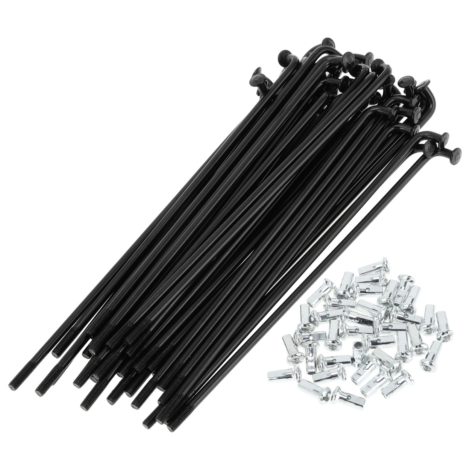 Bike spokes set 12G 114mm for bicycle, nipple steel, 1 set