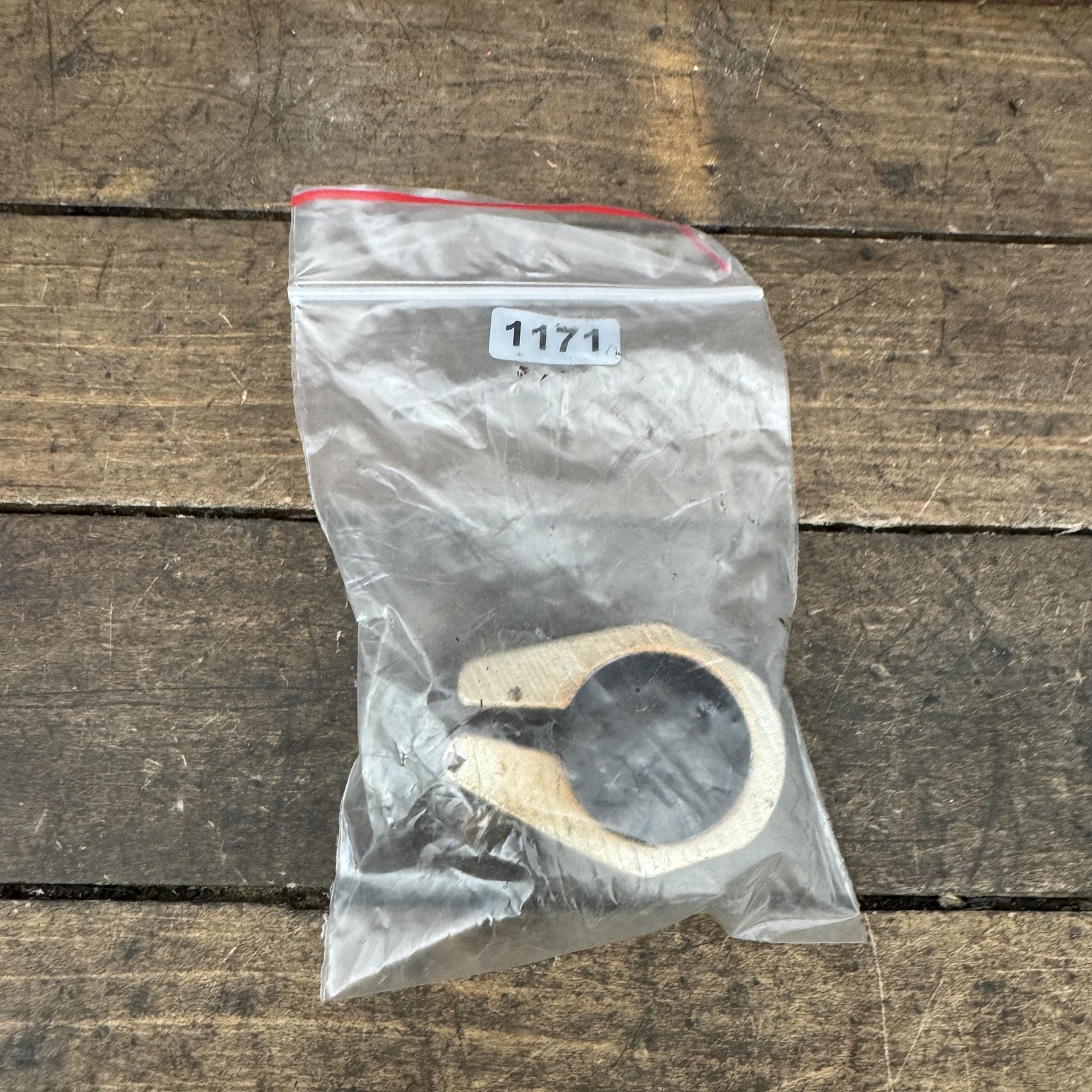 Vintage BMX Bike Seatpost Clamp Collar 25.4mm Black Faded Gold Alloy 45g