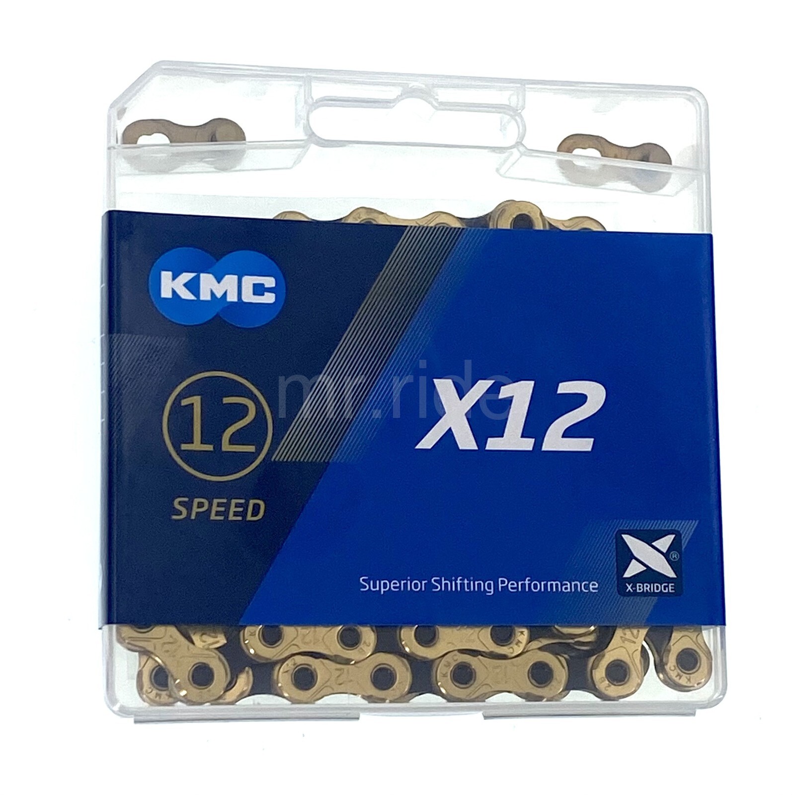 KMC X12 12 speed 126L MTB Mountain Bike Bicycle Chain – Gold/Black