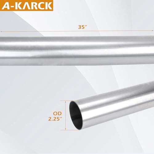 Straight Exhaust Pipe OD, Mild Steel 35″ Long Mandrel Exhaust 2.25″ 35 INCH