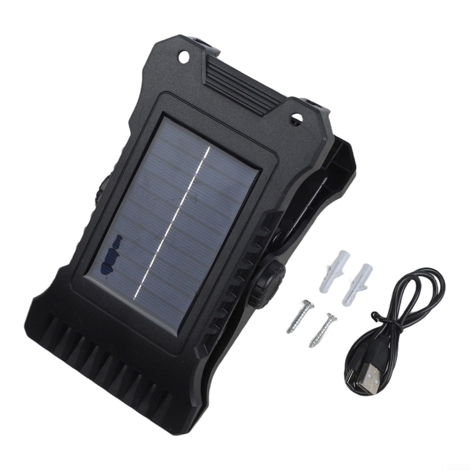 Outdoor Clip-On Solar Light with Motion Detection USB Rechargeable LED Lamp