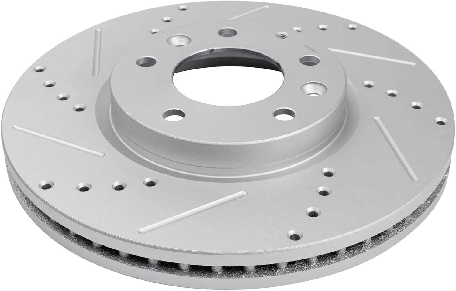 Front Brake Pad & Rotor Kit for Mazda SUV – Semi-Metallic, Slotted Drilled