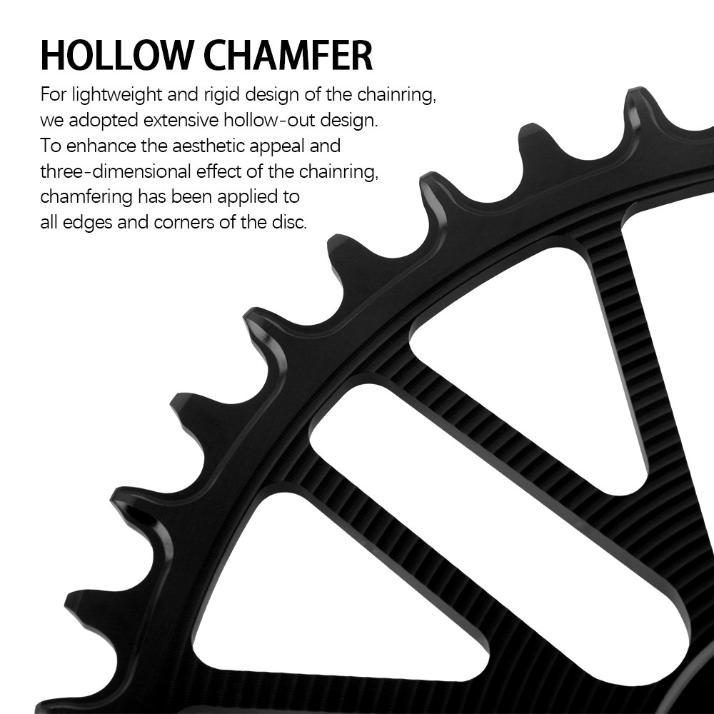 Road Bike Chainring 3 Bolts Direct Mount Bicycle Chainwheel 40T to 58T 11s 12s