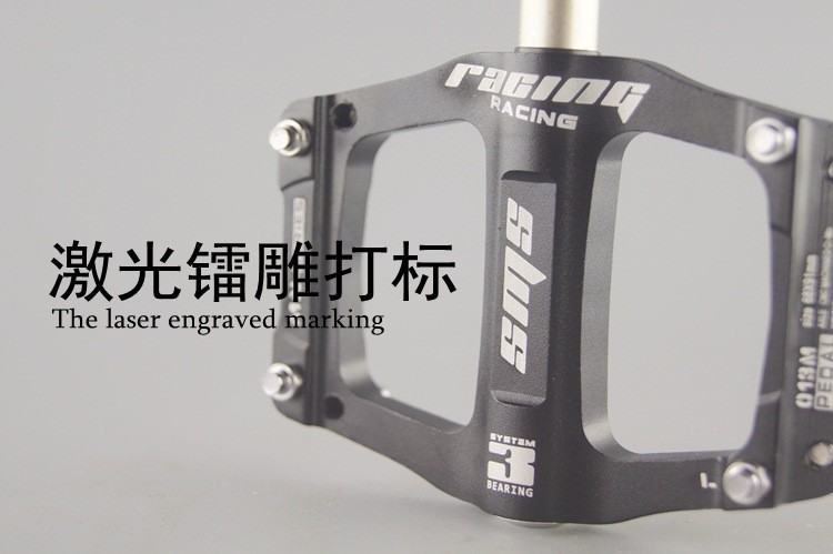 SMS Ultralight Cnc Aluminum Alloy Bike Platform 3 Bearings Non-Slip Pedal Gray