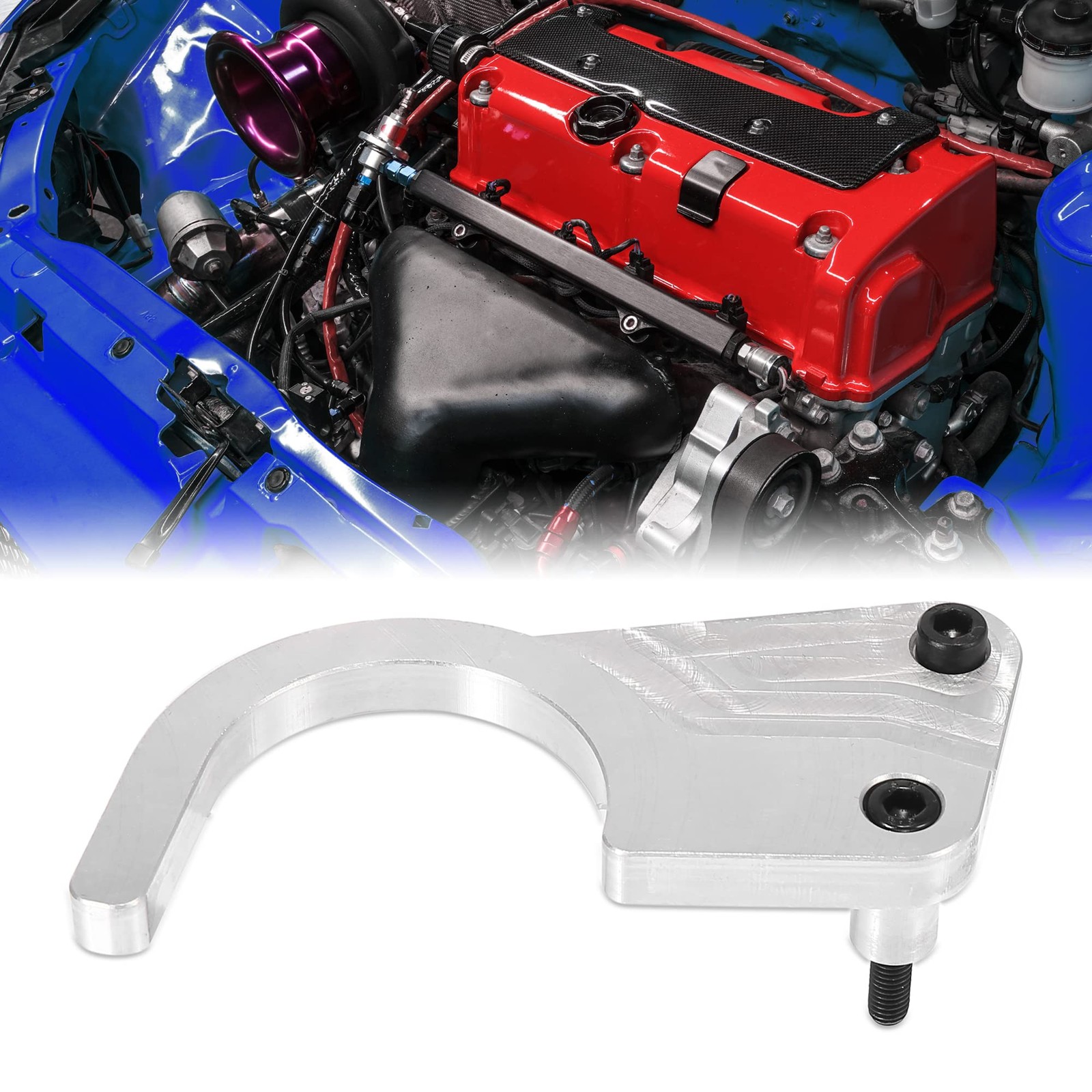 X AUTOHAUX Car Lower Timing Chain Guide 5.31″x2.17″x0.98″, silver tone