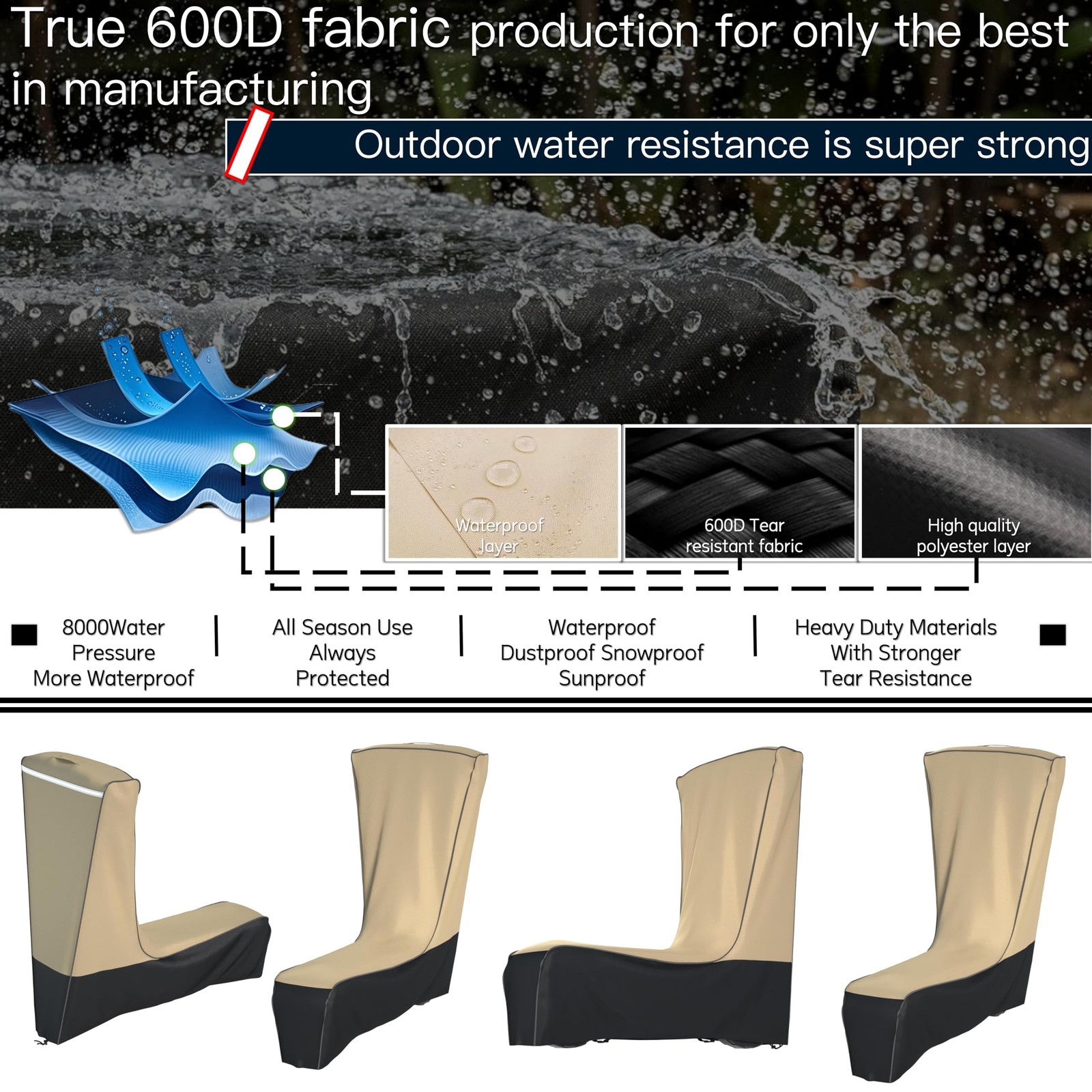 Electric Scooter Cover Waterproof Outdoor – 300W-3000W All Season Universal F…