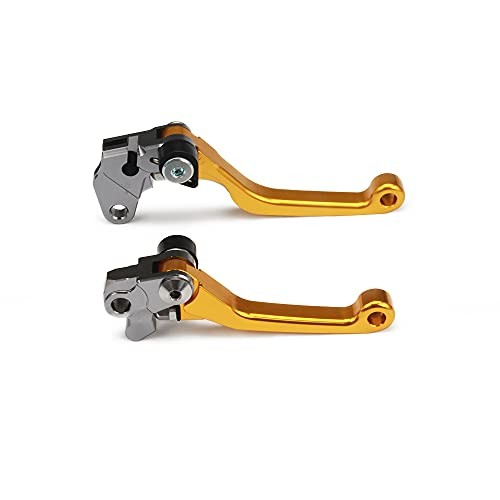 Dirt Bike Clutch Brake Lever for RM85 2005-2017, RM125/250 2004-2008, Gilt Gold