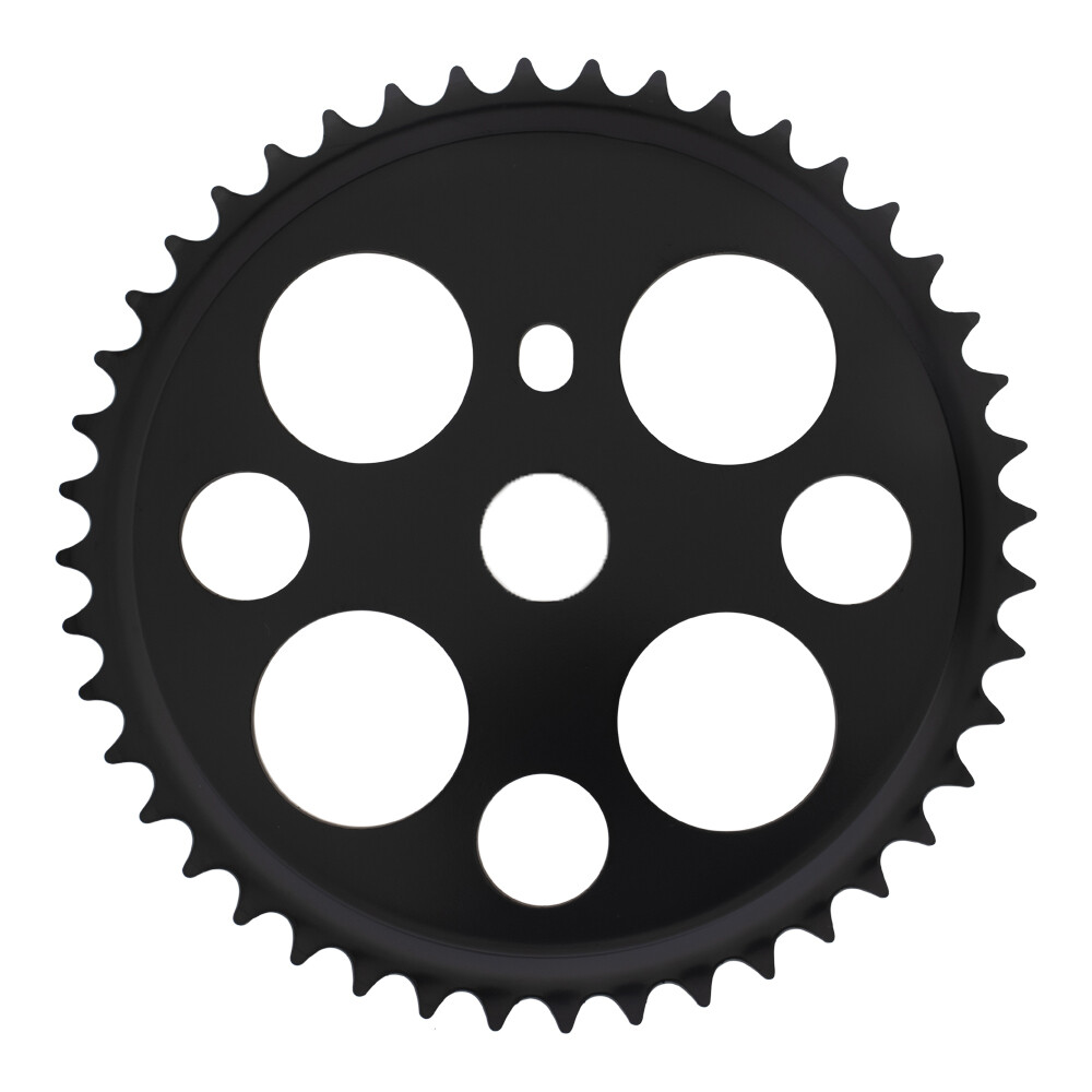 LOWRIDER 44T LUCKY 7 STEEL CHAINRING 1/2 X1/8 CHROME, GOLD, BLACK OR WHITE