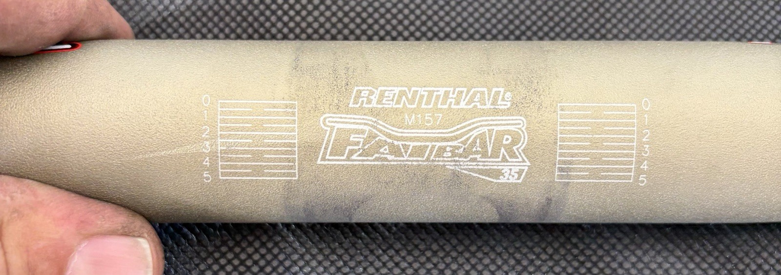 Used Renthal FatBar M157 Aluminum Handlebar Gold