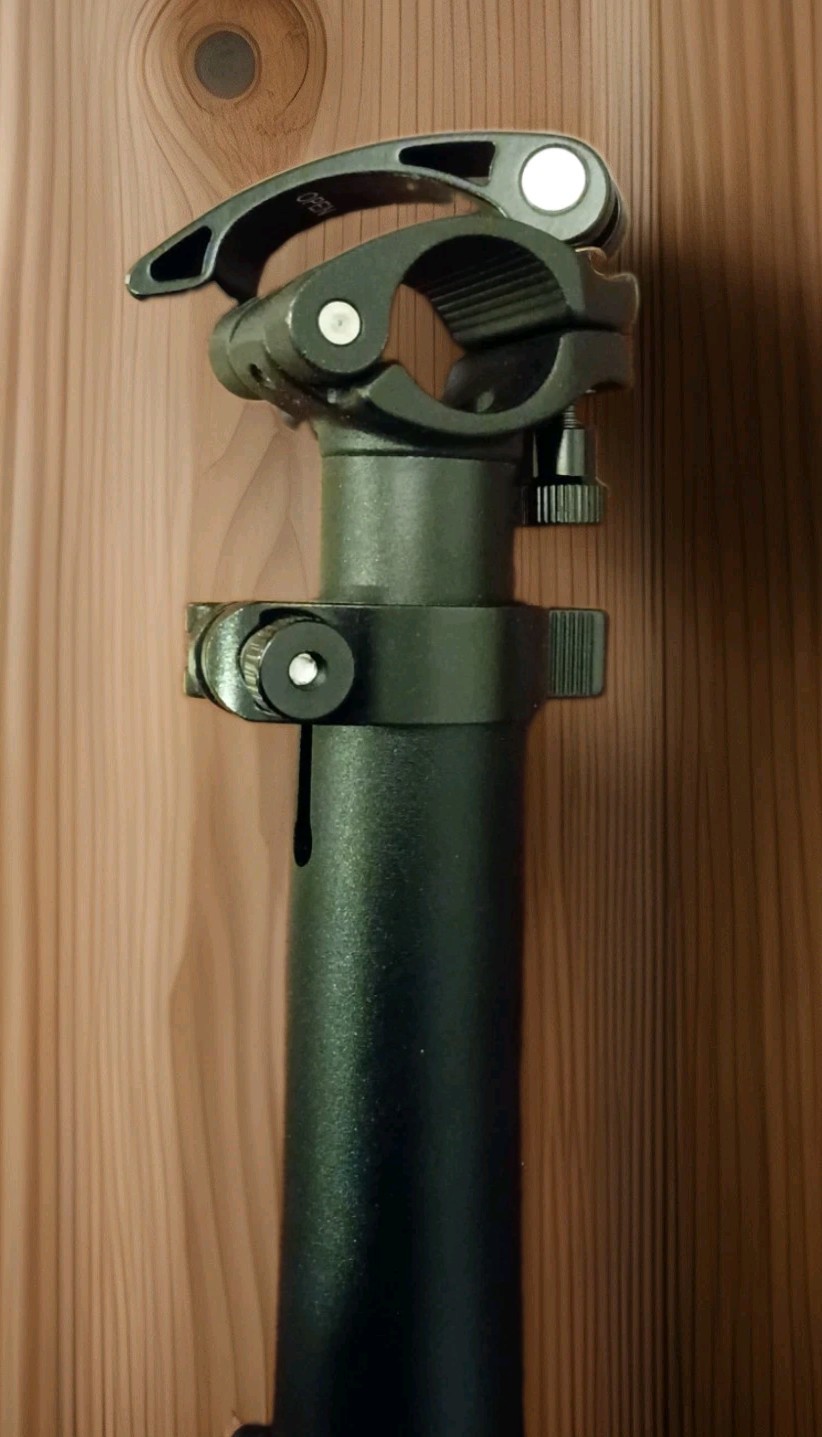 Folding Bike Stem Quick-Release Left Fold Aluminum Alloy Adjustable Stem