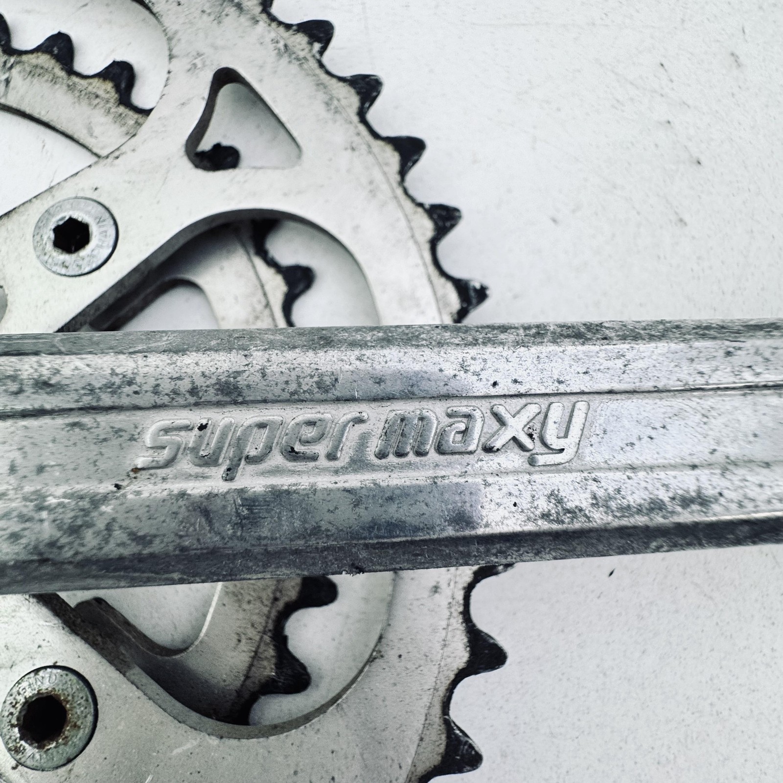 Vintage Sugino Super Maxy Right Crank 170mm Double 52/40T Silver Road Bike A93