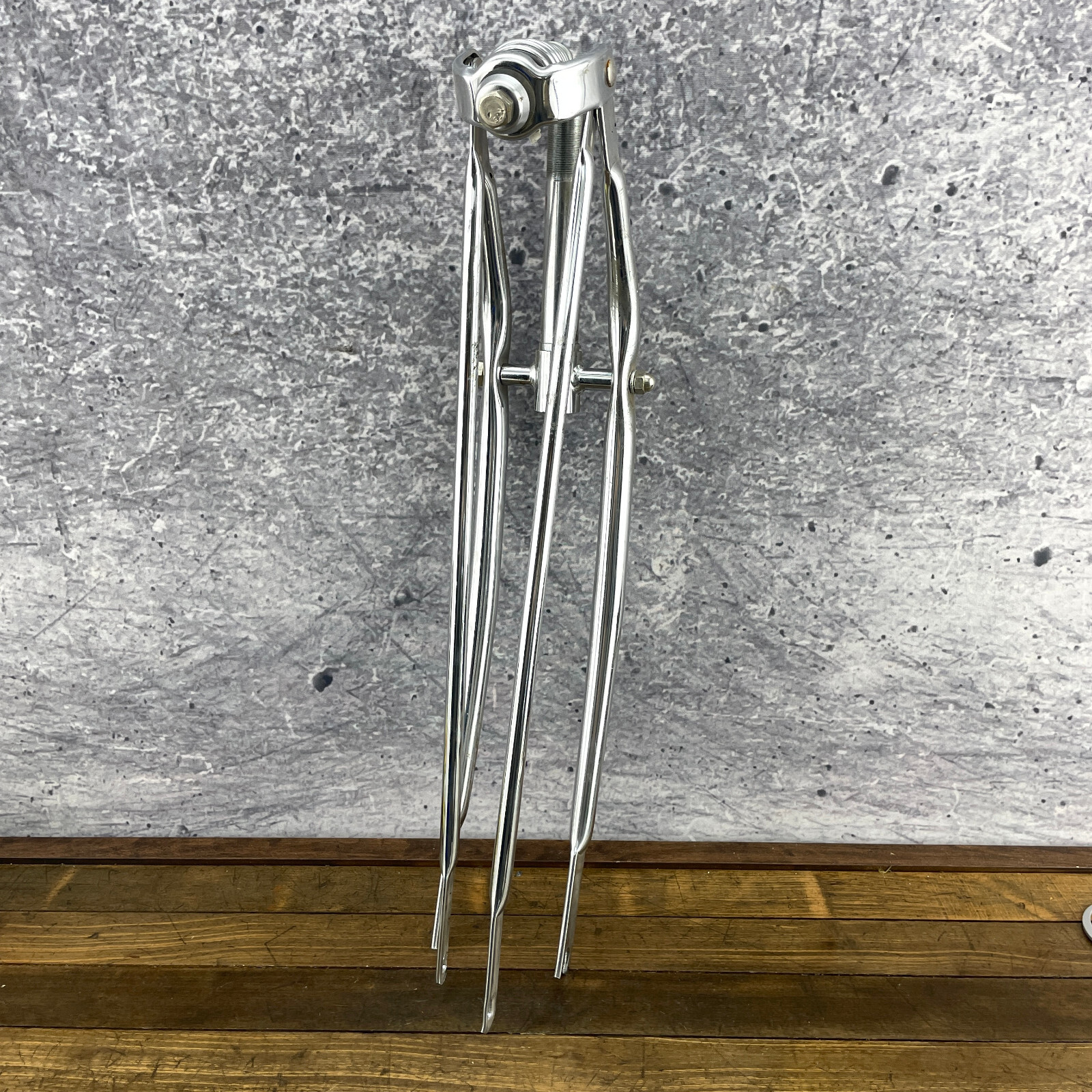 Springer Fork 26 x 1 in Threaded Chrome Spring Chopper Lowrider Vintage Rat Rod