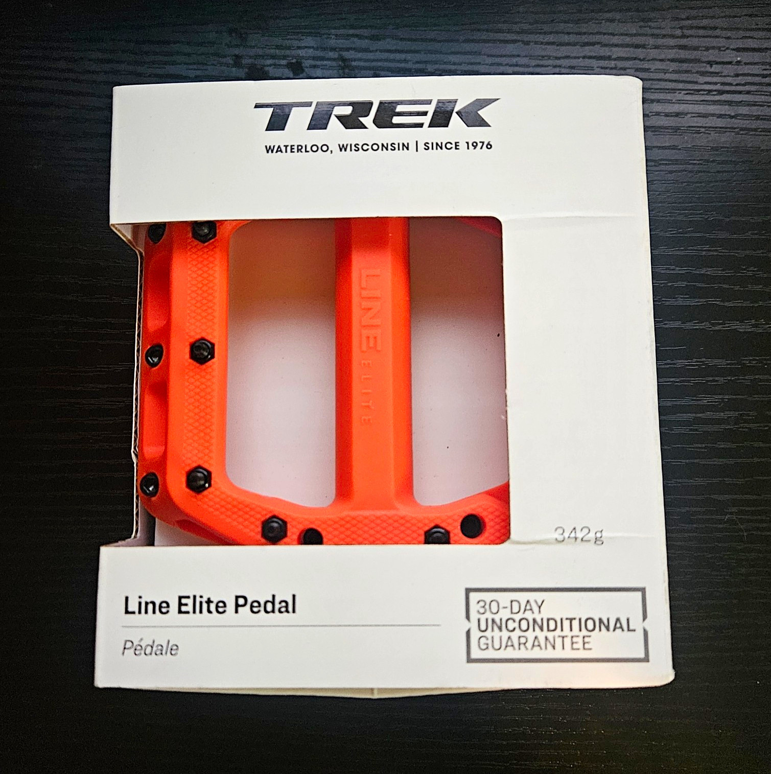 Trek Line Elite Platform Pedals Orange Nylon/Steel 9/16 Sealed Bearings