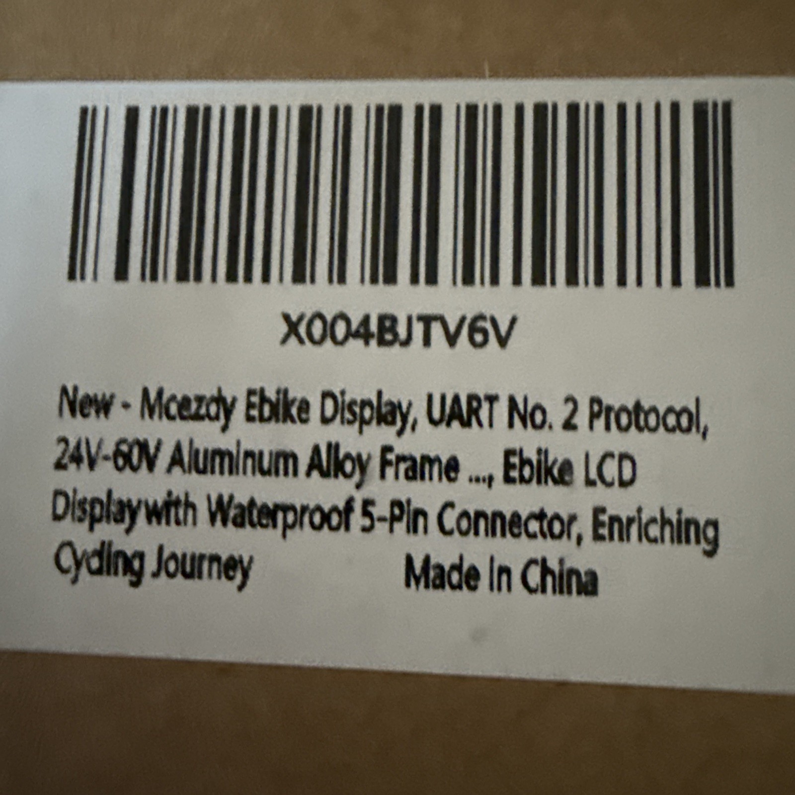 UART2 For E-bike Lcd Display P5C (24V/36V/48V/60v) Display E-Bicycle E-Bike