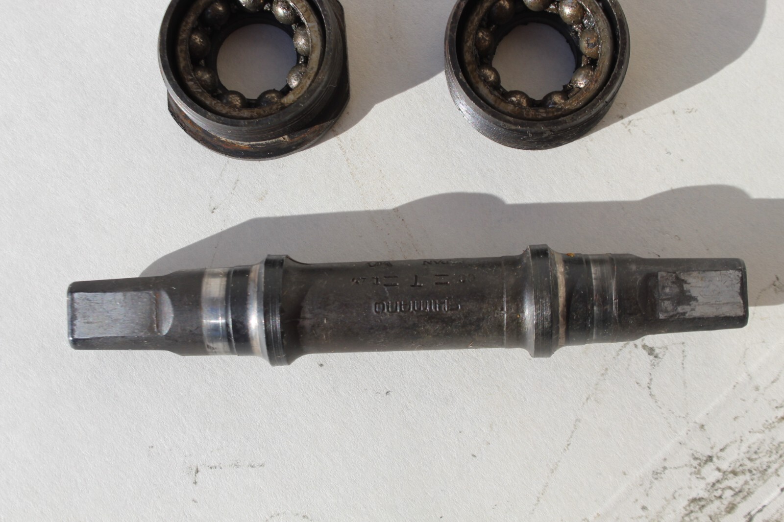 MTB bottom bracket Shimano D-3NL VIA Japan CroMo BSA 122.5 mm 1.37