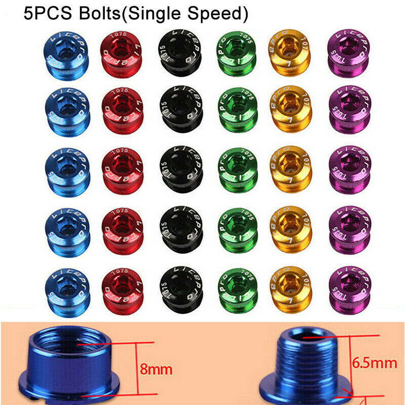 Litepro Single/Double/Triple Speed Bike Chainring Bolts Chain Ring Screws Bolts