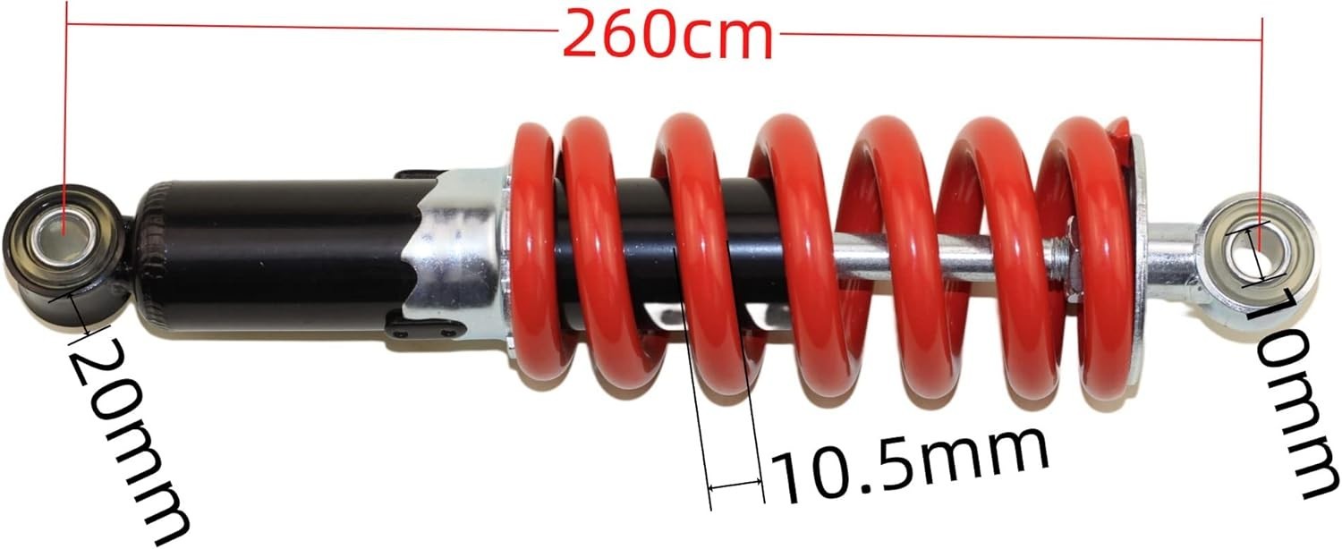 980LB Rear Shock Absorber, 240mm/250mm/260mm/270mm Shock Absorber Suspension …
