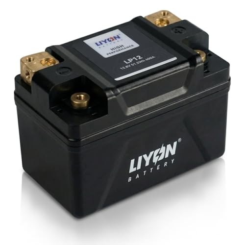 LIYON Lithium YTX9-BS/YTX7A-BS/YTZ10S-BS Motorcycle ATV Battery, LP12-BL-4AH