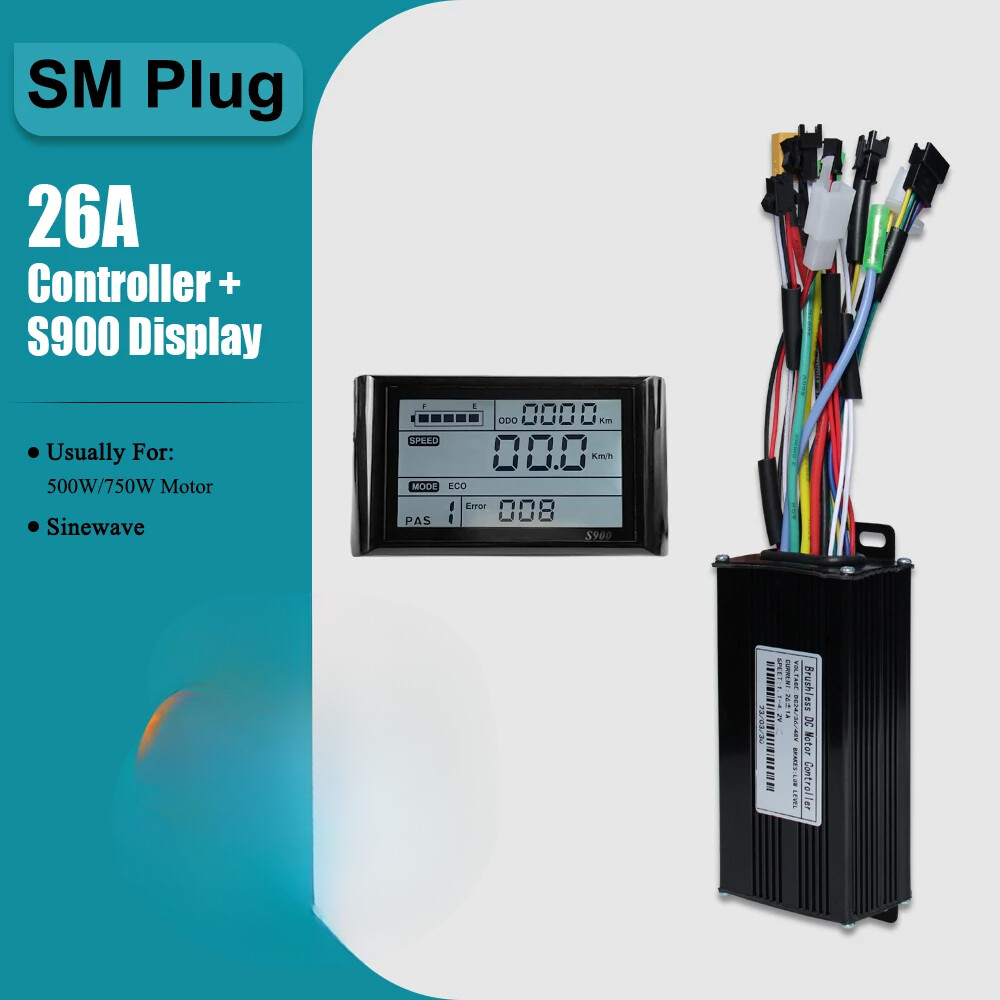 Three-Mode Sine Wave 36/48V 17/26/30/40A Controller with LCD Display E-bicycle