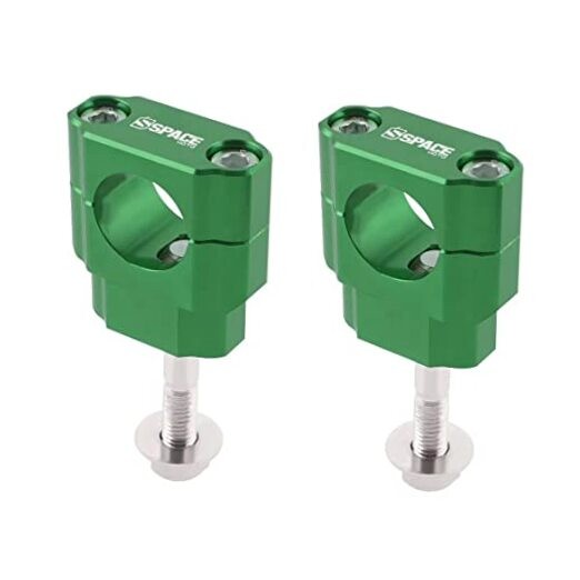 Universal Dirt Bike Handlebar Mounts- Motorcycle Handlebar Riser Mounting Green