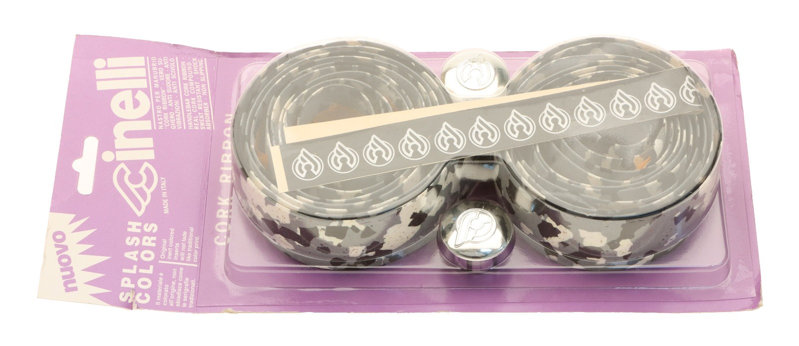 Cinelli Cork Ribbon Handlebar Tape Road Bike Splash Colors Gray/Urban NEW NOS