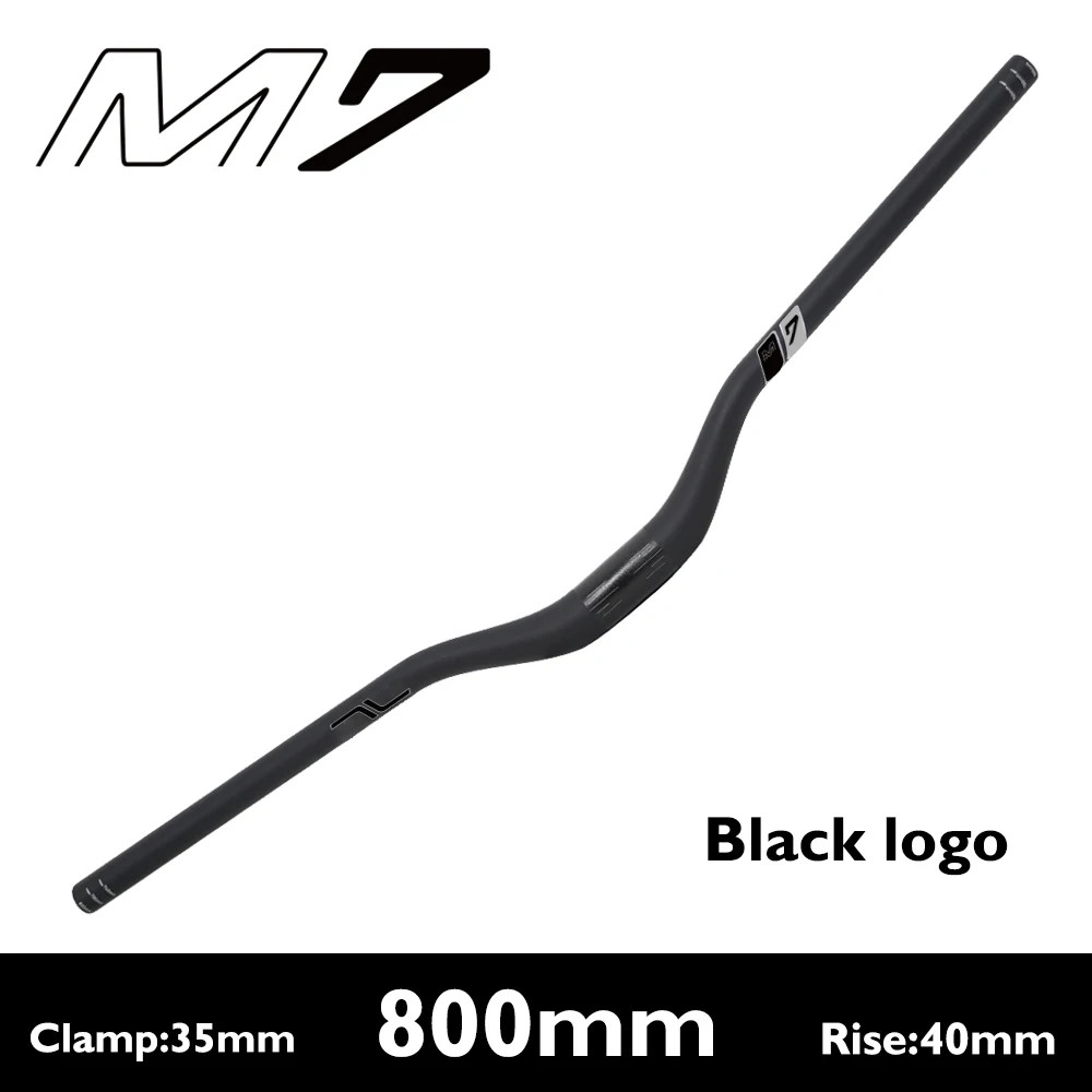 35mm Clamp Carbon Fiber MTB Riser Bar 10mm 25mm 40mm Rise External Cable Routing