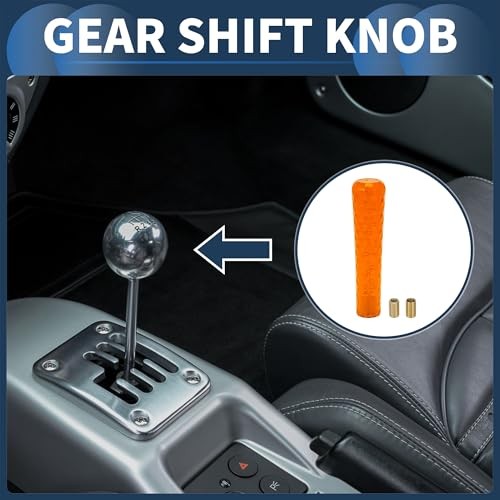 20cm Orange Car Shift Knob for Automatic and Manual Gears