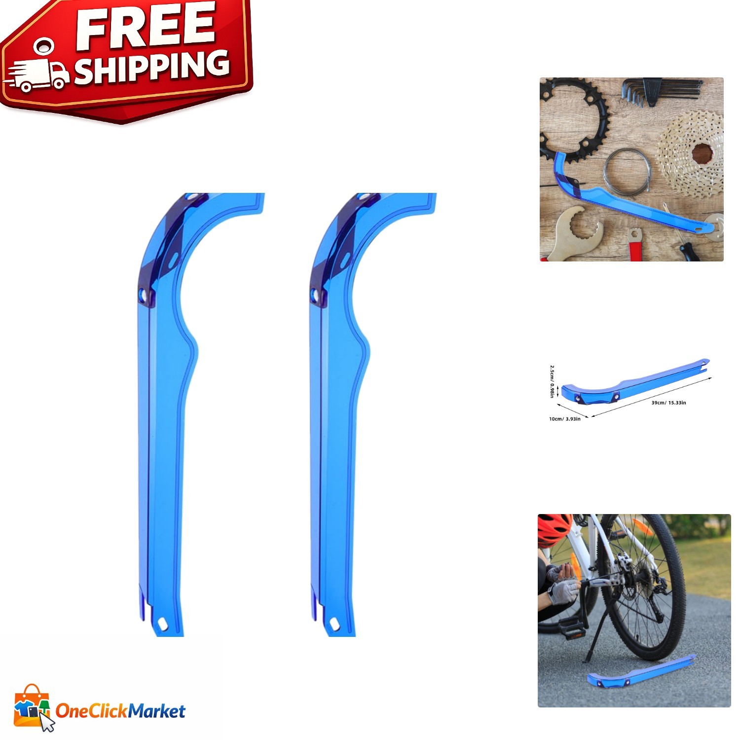 Lightweight Oil-Resistant Chain Guard Cover for Mountain & Road Bikes – 2 Pack