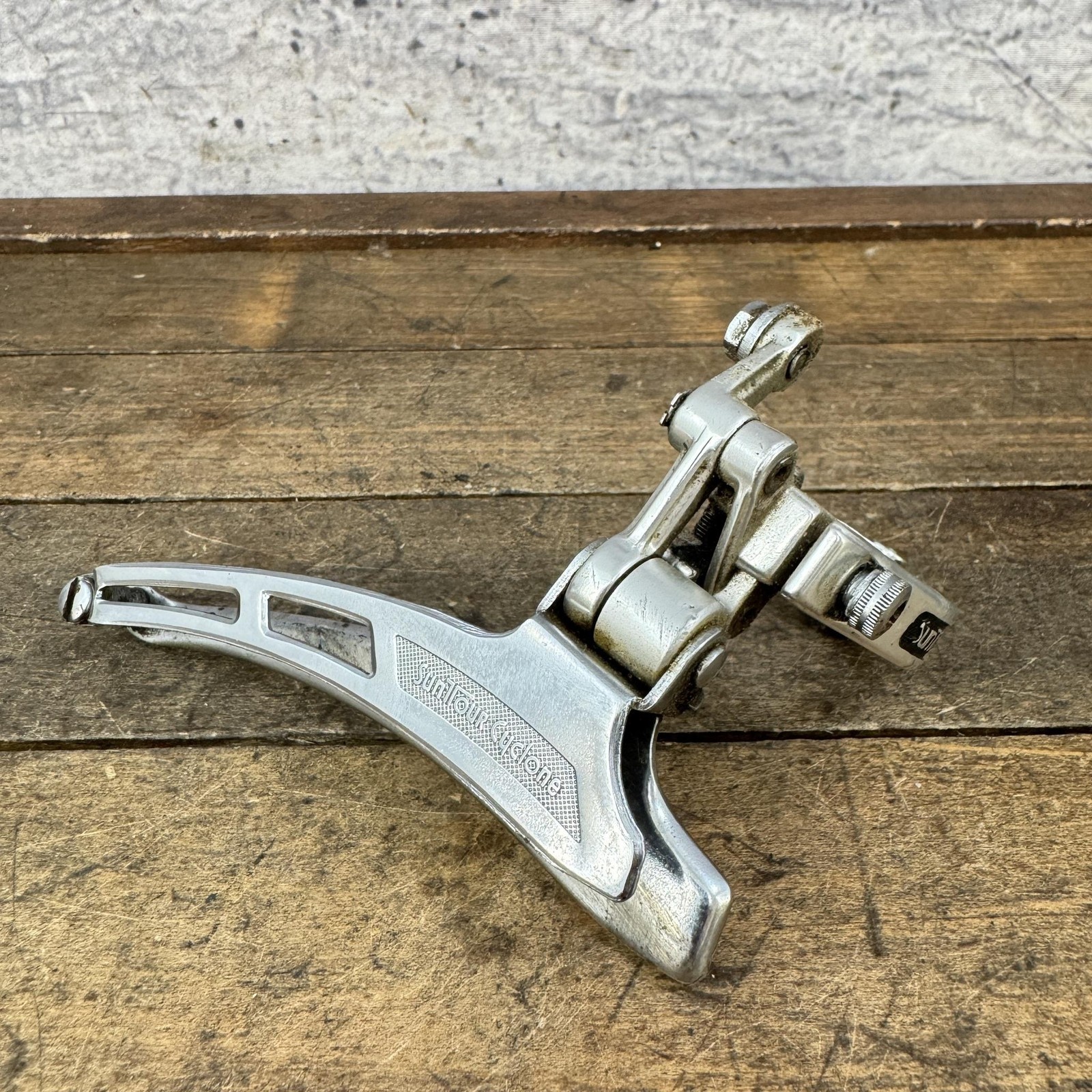 Vintage Suntour Cyclone Front Derailleur Clamp On Bottom Pull Road 1st Gen 70s