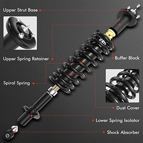 Rear Complete Struts Compatible with Honda CR-V CRV 1997-2001 – 2x Modern