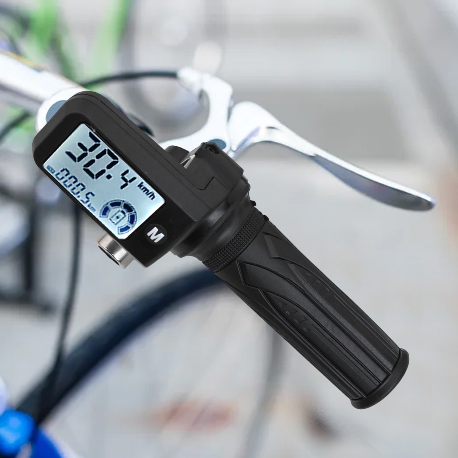 1PCS E Bike Throttle Control Handle LCD Display With 170cm Cable And Keys
