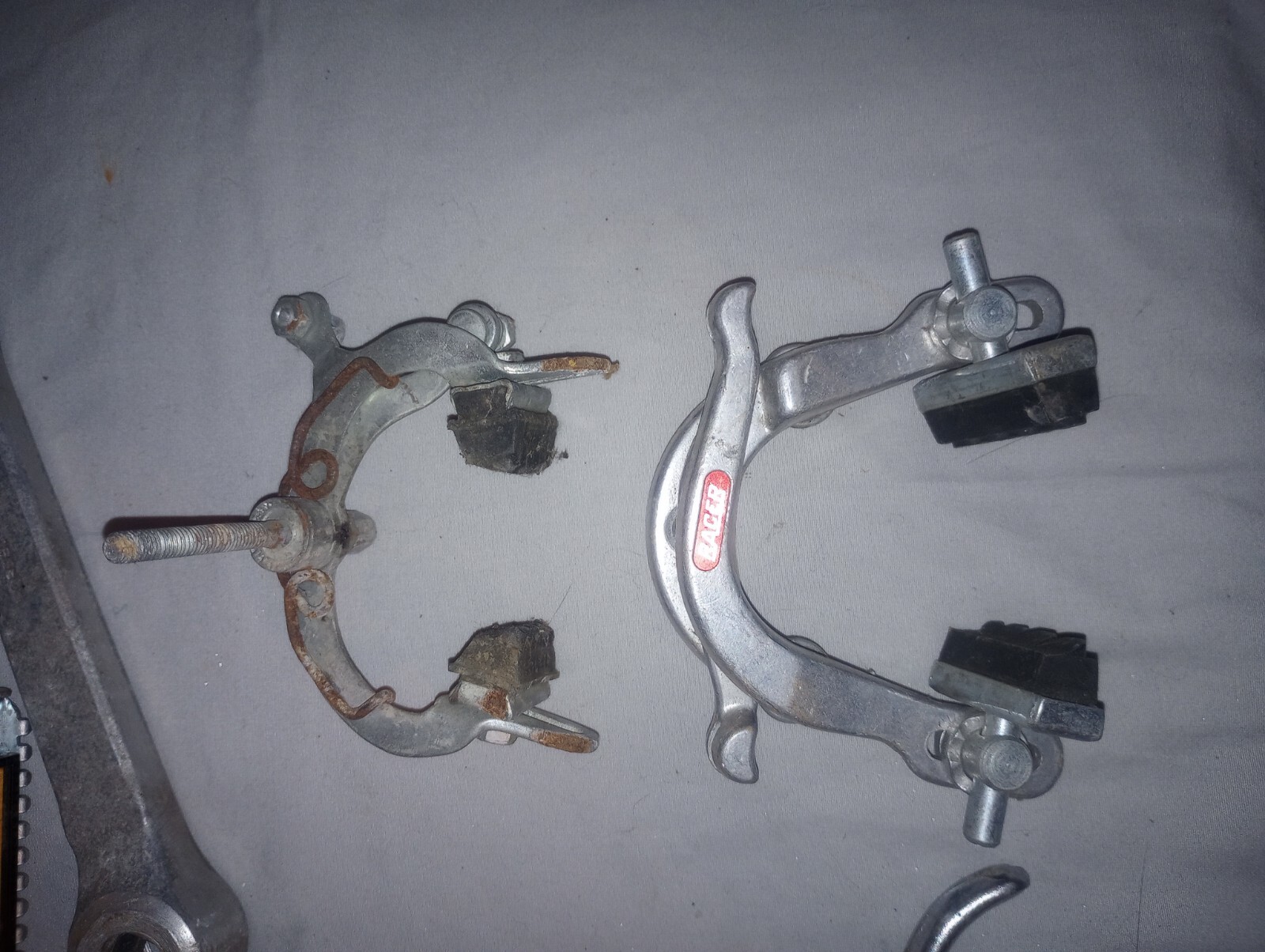 Lot Of Vtg Bicycle Parts Handle Pedal Brake Misc Parts