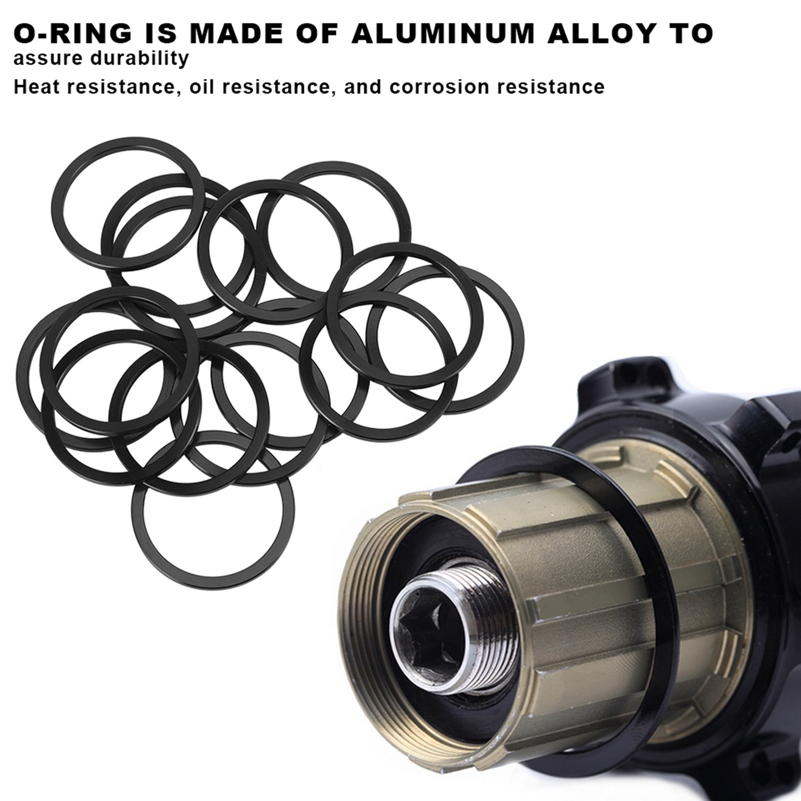 Aluminum Alloy Road Bike Bottom Bracket Gasket Bicycle Flywheel Hub Washer