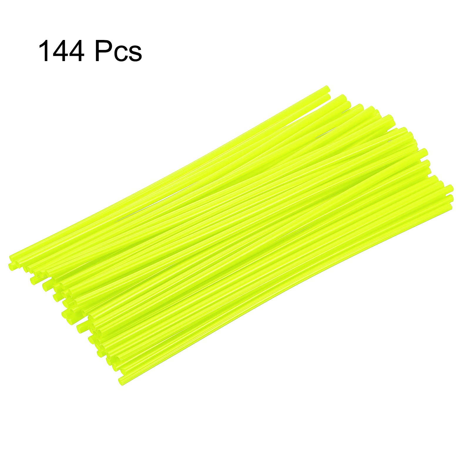 144pcs Spoke Skins Covers 0.2″ Dirt Bike Wheel Spoke Wraps Fluorescent Yellow