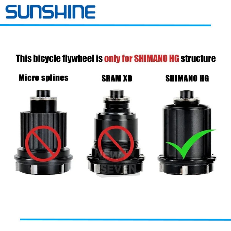 Sunshine 11 Speed 11-34T Road Bike Cassette HG Hub CS-HG800 CS-HG700 105 Ultegra