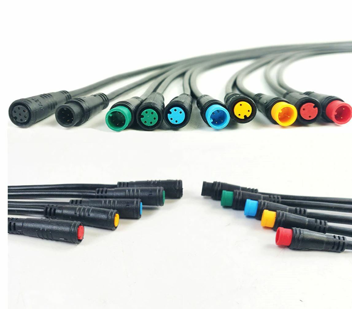 Electric Bike Cables Julet Mini 2 3 4 5 6 Pin Male Female Waterproof eBike