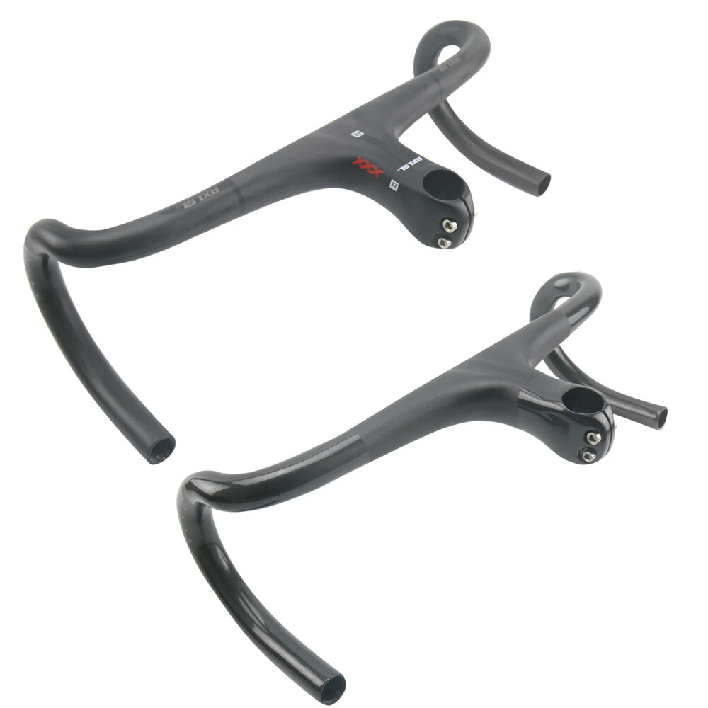 400/420/440mm Carbon Road Racing Bike Handlebar Integrated with Stem Drop Bar