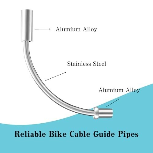 Bike V Brake Noodle Cable Guide Pipe, Bicycle Brake Pipe with Rubber Boots fo…