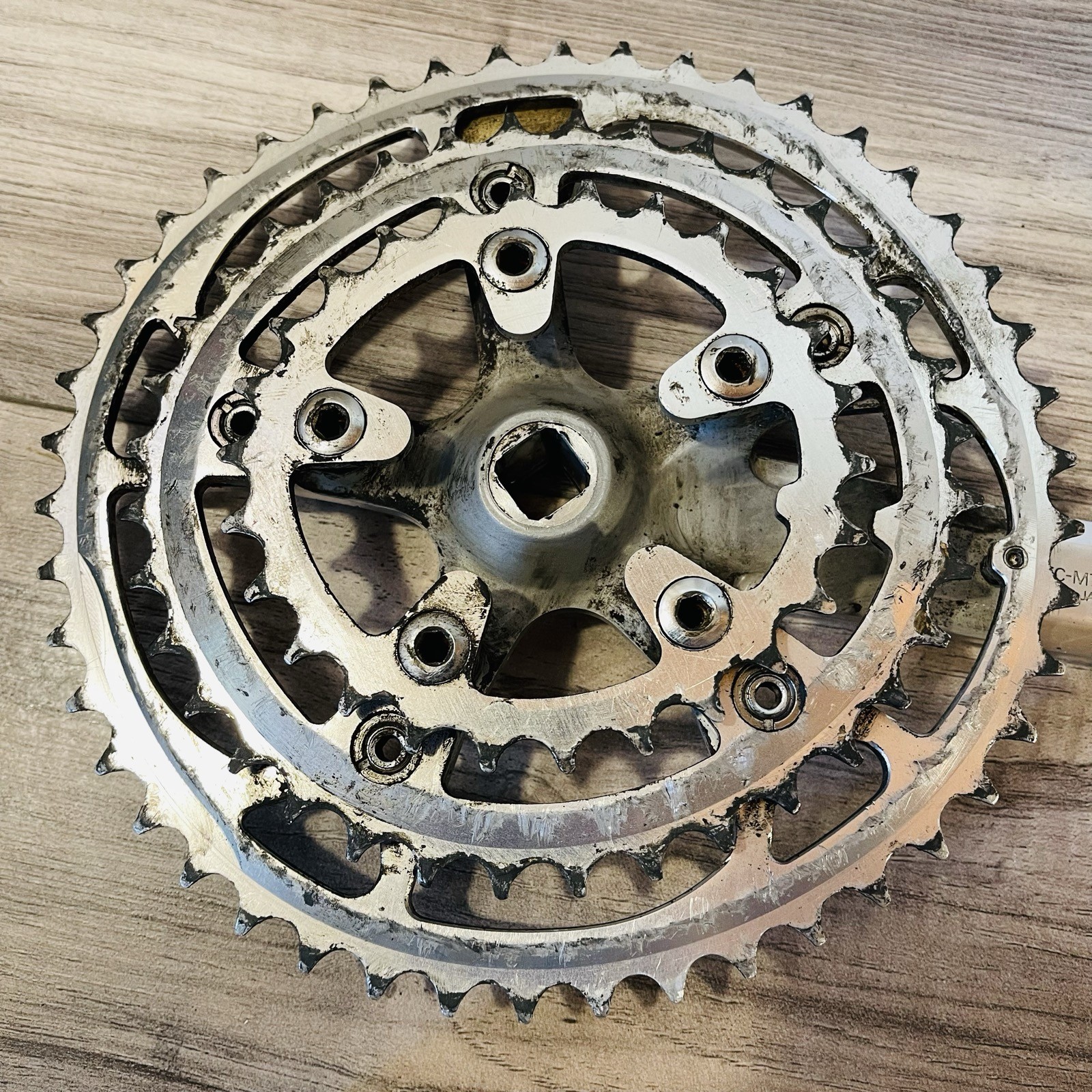 Shimano Deore XT FC-M730 175 Biopace Square Taper Crankset  26 / 36 / 46