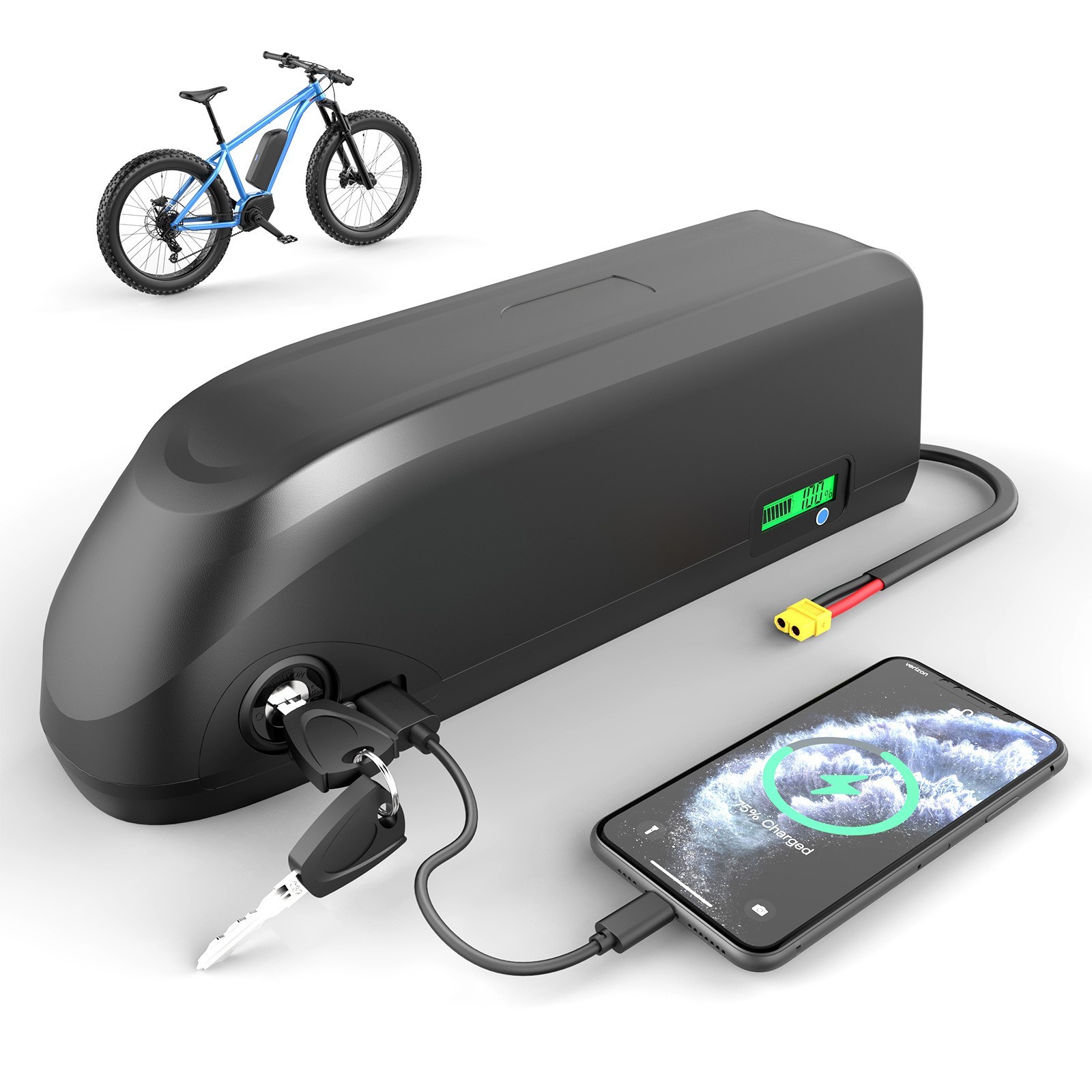 Samsung/LG 48V 20Ah Ebike Li-ion Battery Pack for 250W-2000W Electric Bike Motor