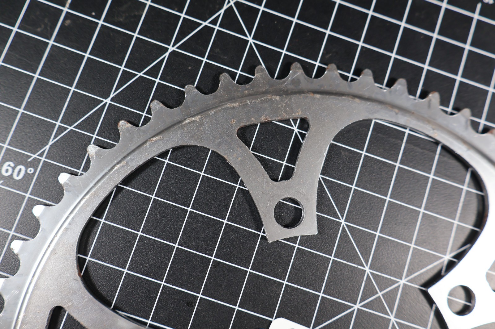 Retro Vintage SR 307 52 Tooth Silver Chainring 110 BCD JAPAN Steel 5 Arm