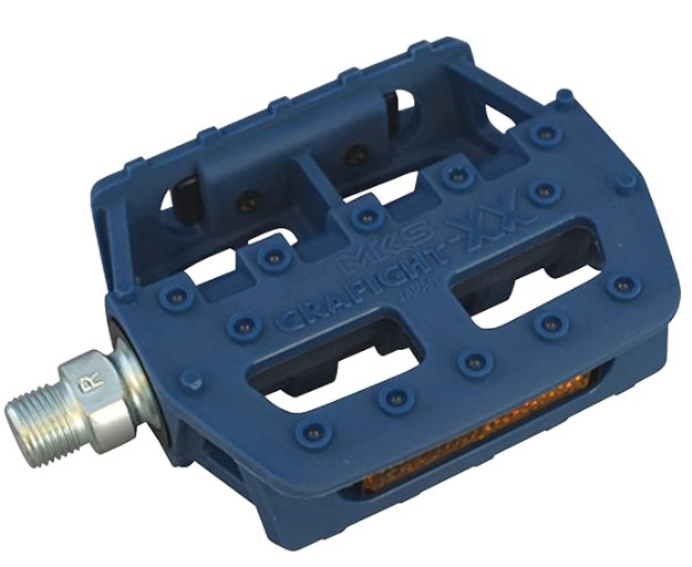 MKS Grafight-XX Pedals 1/2″ Platform Pedals (Blue)