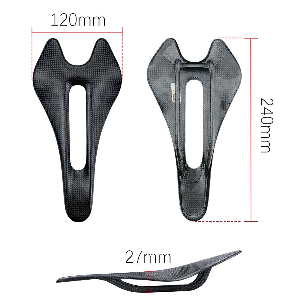 50g Ultralight Full Carbon Bike Saddle MTB Road Bicycle Seat Cushion
