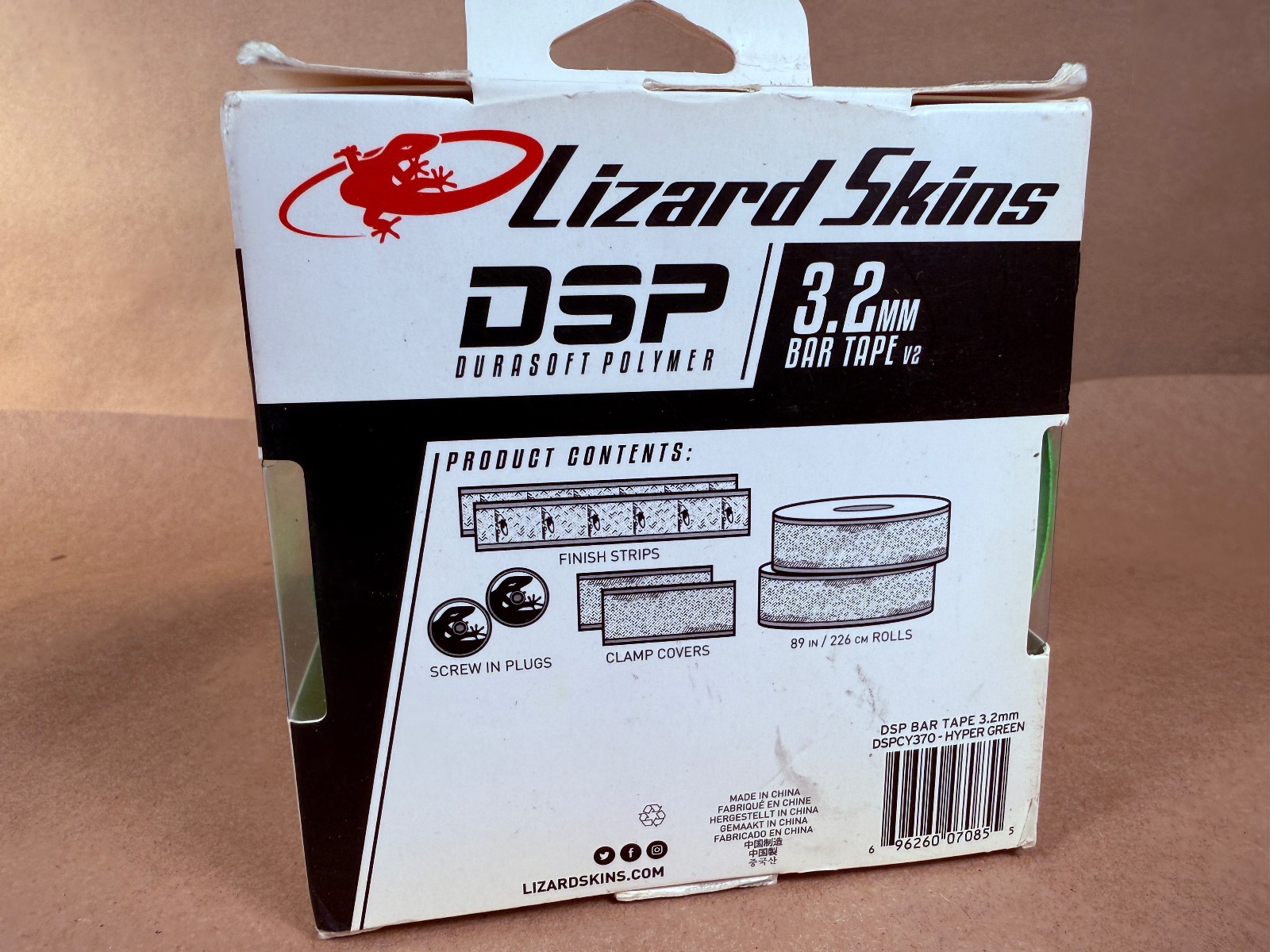 Lizard Skins DSP 3.2 V2 Handlebar Tape, Hyper Green – FREE SHIPPING