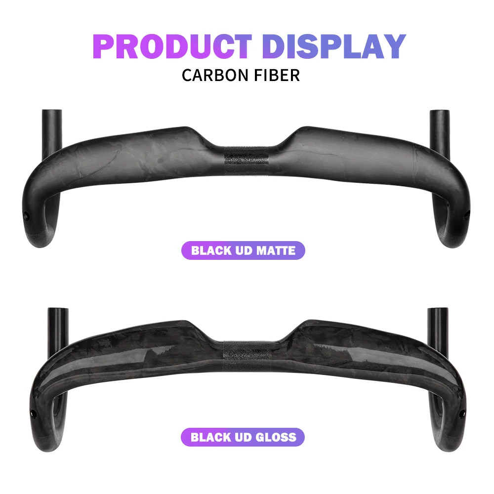 Road Bike Carbon Handlebars 31.8mm 400/420/440mm Width Ud Matte Glossy Drop Bar