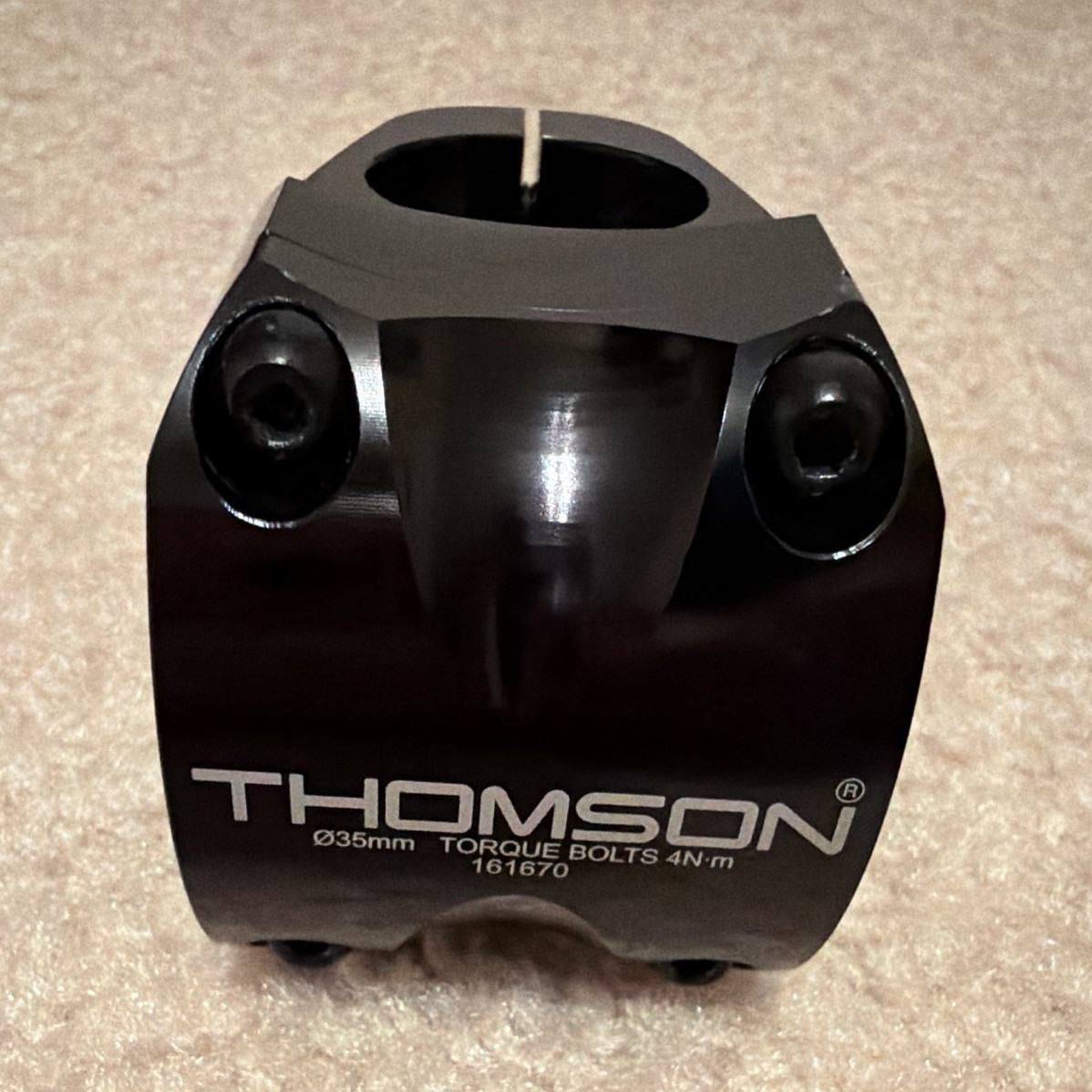 Thomson Elite X4 Threadless Stem 40 mm Length 35mm Clamp 1 1/8in Black