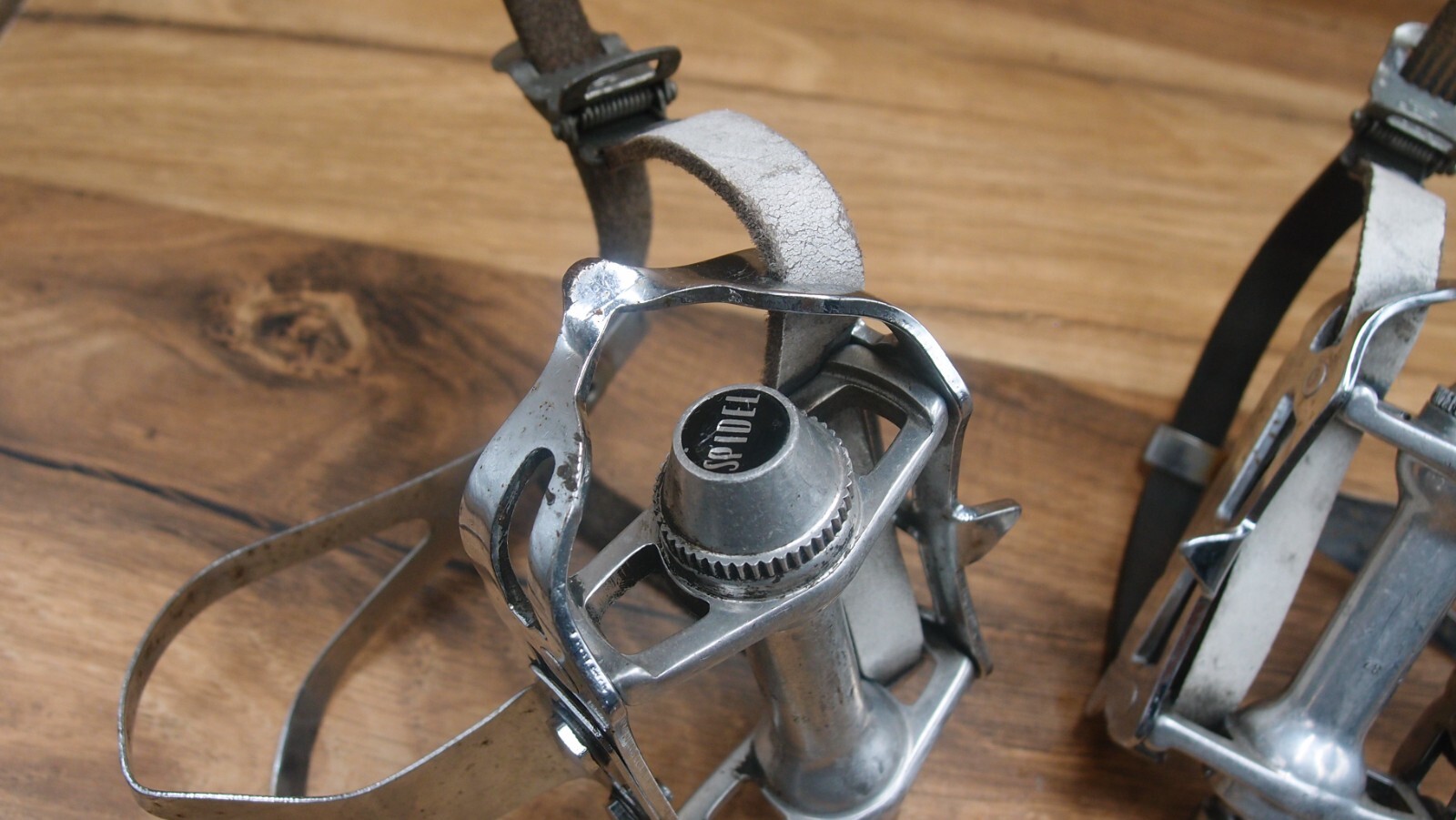 flat platform pedals Spidel Maillard made in France 1982 road bike 9/16 in